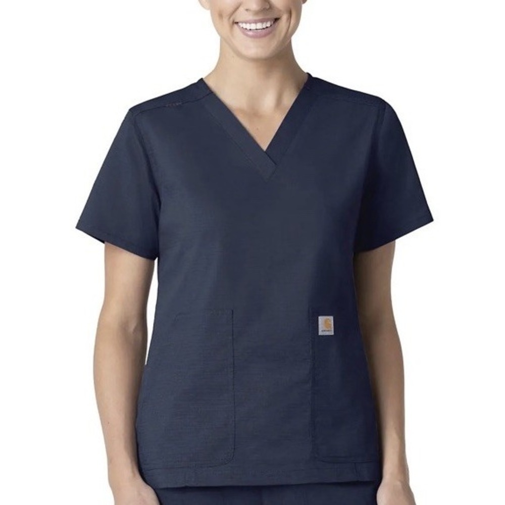 (Carhartt SET) WOMEN'S RUGGED FLEX® RIPSTOP V-NECK SCRUB TOP & PANTS Size XL